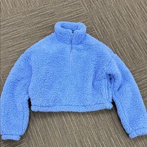 Hollister Light Blue Fleece Jacket